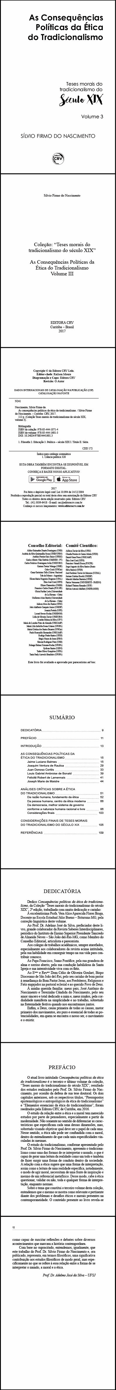 AS CONSEQUÊNCIAS POLÍTICAS DA ÉTICA DO TRADICIONALISMO